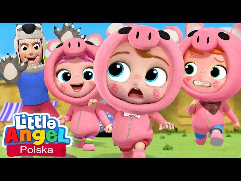 Trzy małe świnki | Little Angel Polska - Piosenki dla dzieci