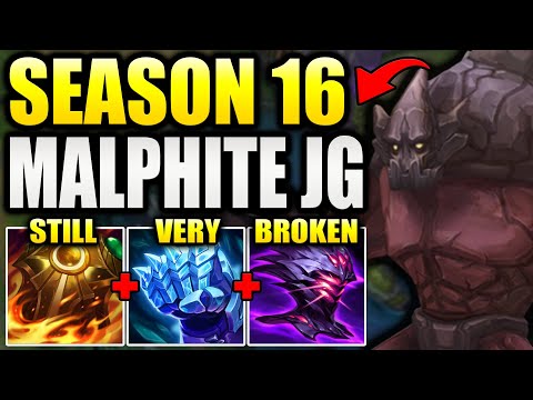HOW TO PLAY MALPHITE JUNGLE IN SEASON 16! (Post Nerfs STILL OP...)