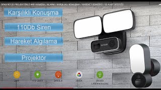 OPAX-90120 PROJEKTÖRLÜ WIFI KAMERA / ALARM / KARŞILIKLI KONUŞMA / HARE