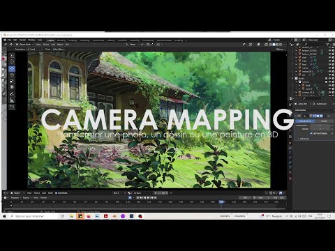 cours #06 | Camera mapping | transformer un dessin en 3D sur blender