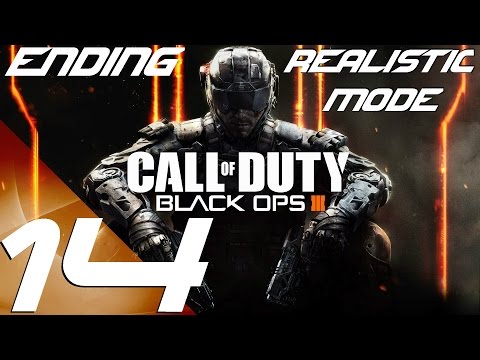 Call of Duty Black Ops 3 - Realistic Mode Walkthrough Part 14 - Frozen Forest & Full Ending