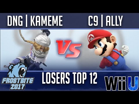 Frostbite 2017 TOP 12 LOSERS - DNG | Kameme (Sheik) vs C9 | Ally (Mario)
