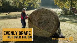 How To Put on a Round Bale Hay Net
