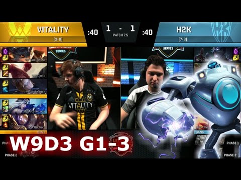 Vitality vs H2K Gaming | Game 3 S7 EU LCS Spring 2017 Week 9 Day 2 | VIT vs H2K G3 W9D2