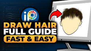 How To Draw Hair On Ibis Paint X (FAST & EASY) | 100% WORKS | NO Yapping, To The Point!