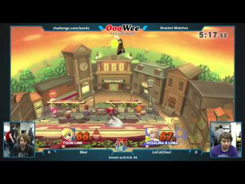 Smash w/ BAE 6 - Blue (Toon Link) Vs. LoCal | GwJ (Rosalina & Luma)