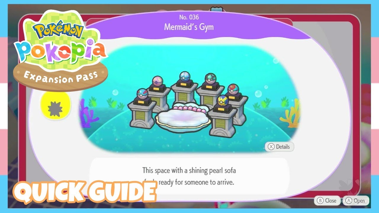How To Make A Mermaid's Gym Habitat *Starmie* In Pokemon Pokopia *Bubbly Basin DLC* | Quick Guide