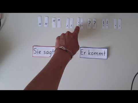 Die direkte Rede NACH dem Begleitsatz