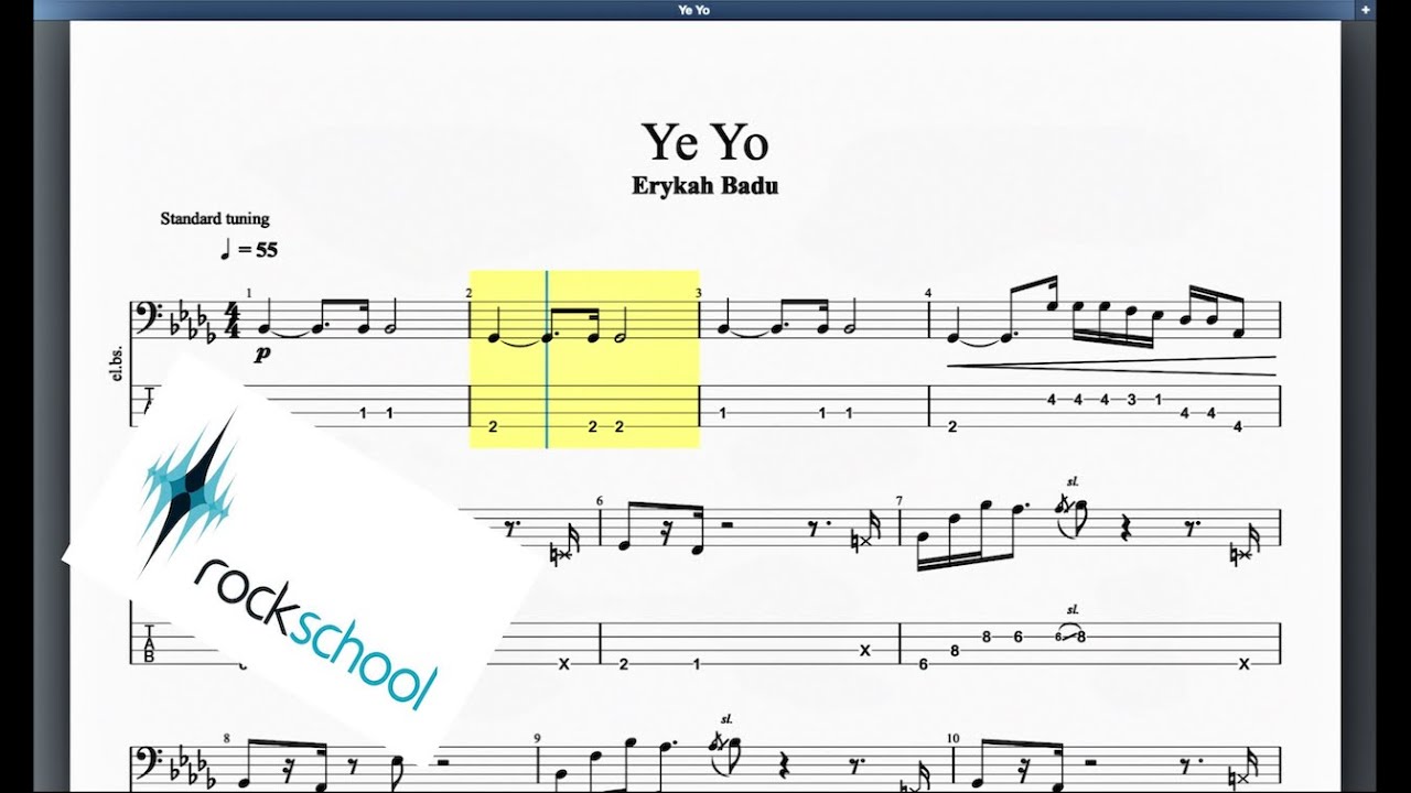 Ye Yo Rockschool Grade 6 Bass