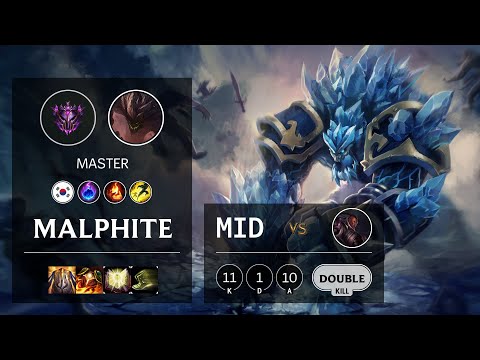 Malphite Mid vs Lucian - KR Master Patch 10.19