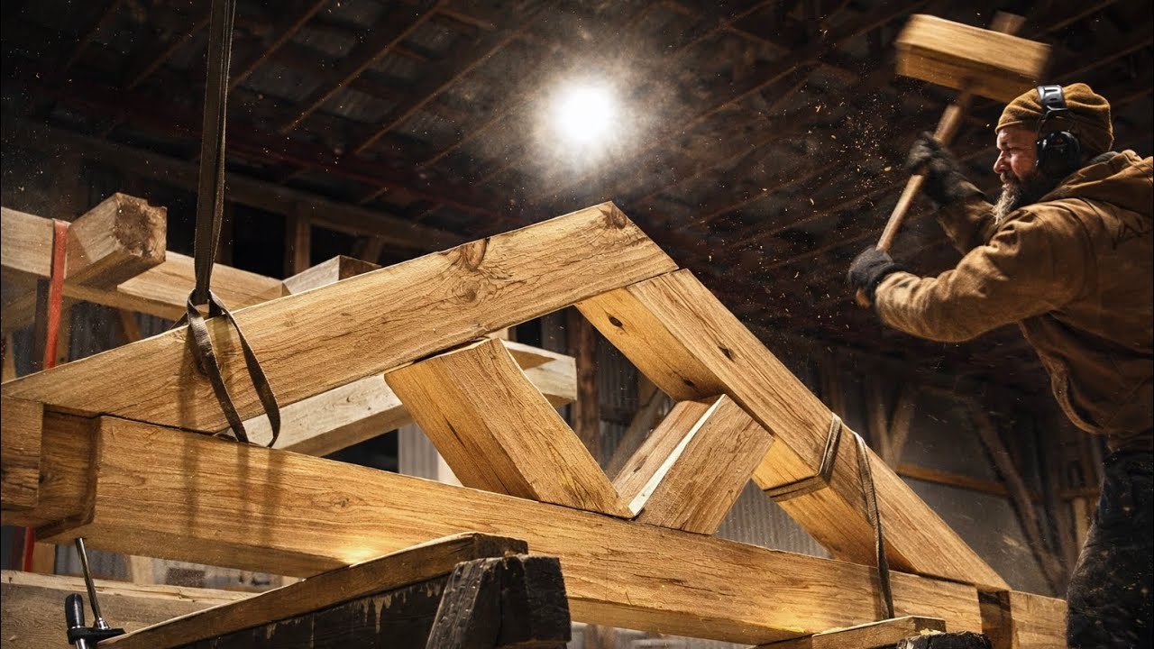 I built a timber truss with zero fasteners