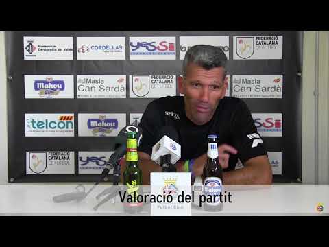 CFC - SANTFELIUENC FC. Roda de premsa de Andrés González, entrenador Santfeliuenc FC (24/9/17)