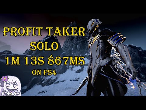 New Console WR except not anymore lmao | Solo Profit Taker in 1m 13s 867ms | Warframe PS4