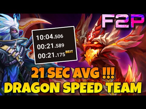 IT'S EASY NOW - 21 SEC AVG DRAGON ABYSS HARD SPEED TEAM WITH NEW LIAM IN SUMMONERS WAR