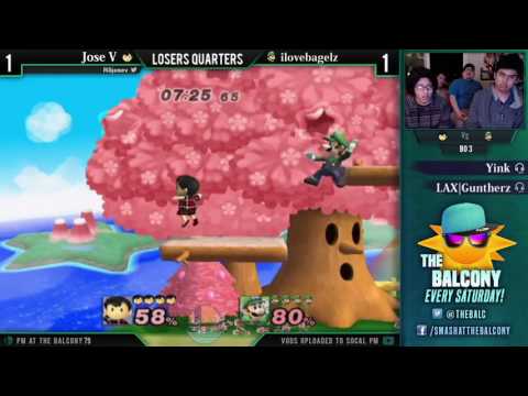 PM @ the Balcony 79 - Losers Quarters  ft. Jose V (Ness) VS ilovebagelz (Luigi)