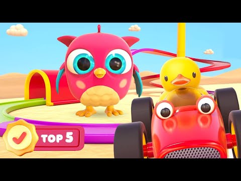 HopHop die Eule - Kompilation. Tolle Spielzeugautos. Cartoon für Kleinkinder