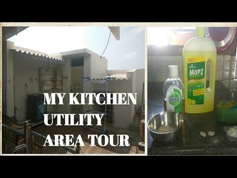 My Kitchen Utility Area Tour Tamil/Functional And Laundry Organization Video