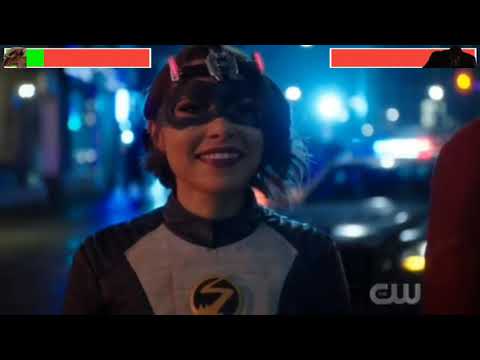 King Shark vs. Gorilla Grodd with healthbars