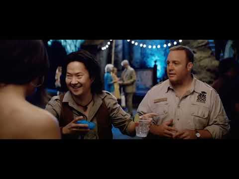Zookeeper trailer montage of party scenes, zoo chases and Boston guitar riffs landing on jokes