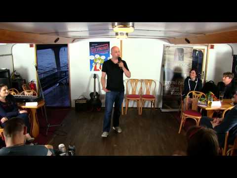 Umění v práci v podání Karla Hynka při příležitosti křtu knihy Bez výmluv