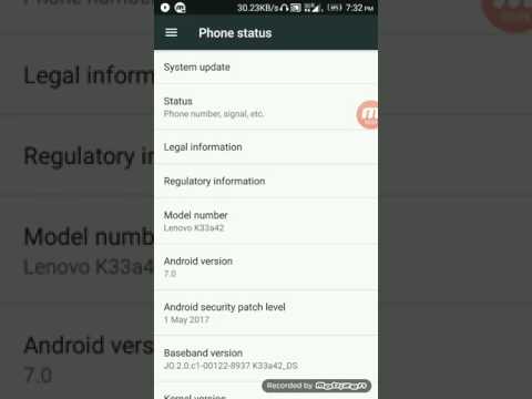 Lenovo k6 power after update setting changes