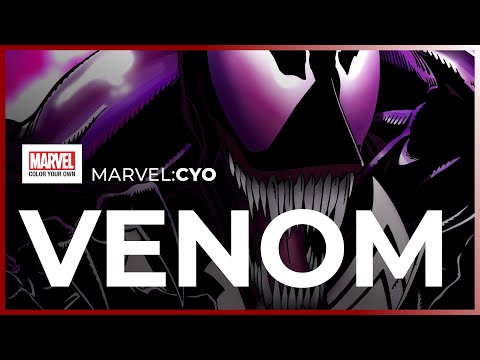 Marvel: Color Your Own | Venom Digital Coloring Tutorial