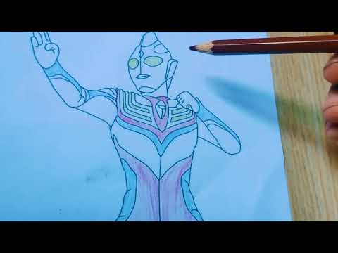 Coloring of Ultraman Three #ultraman #coloring #drawing