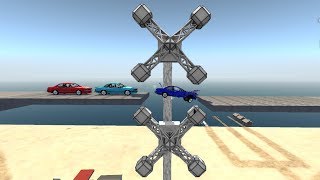 Beamng drive - Vertical Syncronized car Spin Press