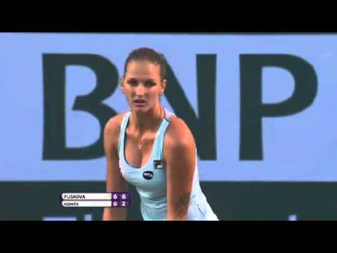 Karolína Plíšková - Johanna Konta 7-6 (First set - Indian Wells)