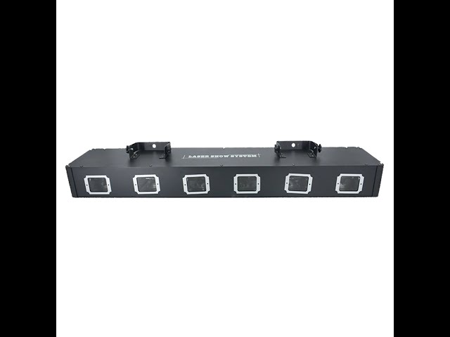 اضائة ليزر حفلات 6 عدسات مستطيل 7 الوان