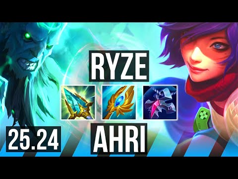 RYZE vs AHRI (MID) | KR Challenger | 25.24