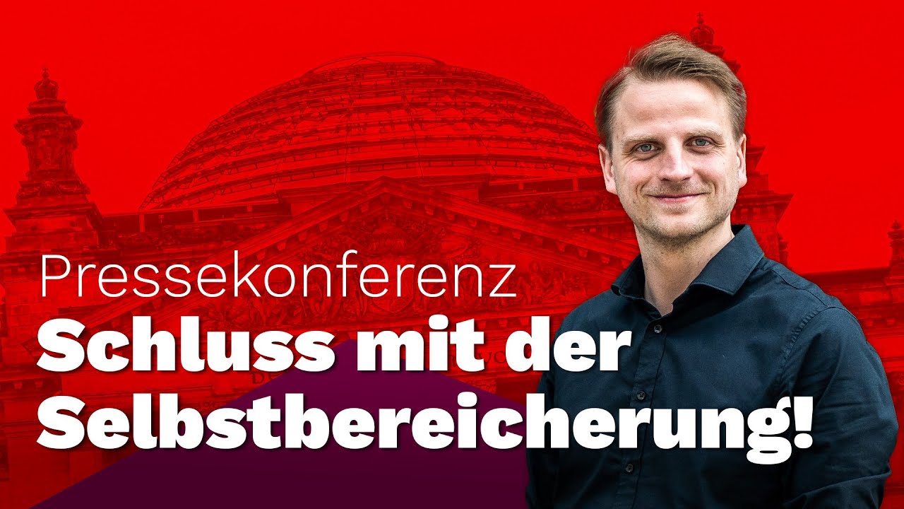 So stoppen wir die Gehalts-Exzesse der Manager! Pressekonferenz mit Maximilian Schirmer