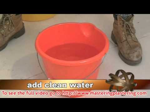 Mastering Plastering - Mixing Plaster