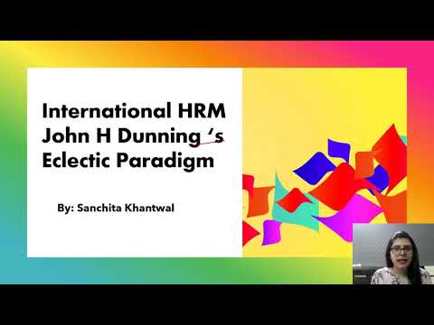 Eclectic Paradigm ( International HRM)