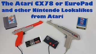 The Atari CX78 GamePad or EuroPad and other Nintendo Lookalikes from Atari