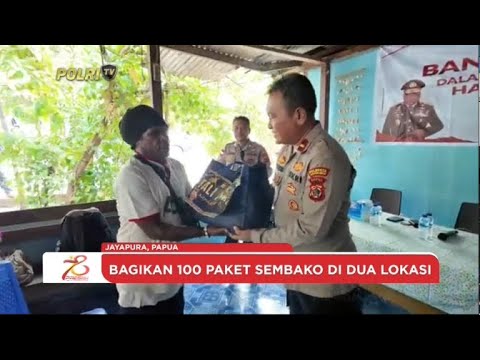 POLRESTA JAYAPURA KOTA GELAR PEMBAGIAN BANSOS SERENTAK