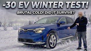 Can My EV Survive -30c? | Vinfast VF8 Canadian Winter Road Trip!  