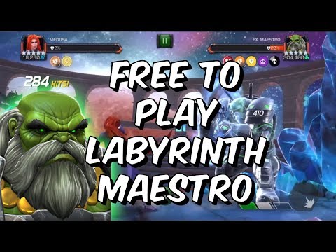 Free To Play Account VS Labyrinth Of Legends Maestro - Final Boss - Marvel Contest Of Champions