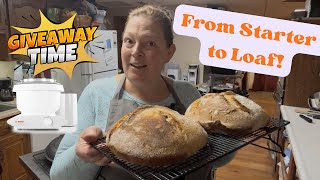 FAST Sourdough from Scratch 🍞 | Step-by-Step with Amazing Gadgets + GIVEAWAY!