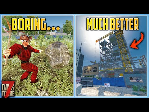 Alpha 21 How To Get Materials The FUN Way - 7 Days To Die Survival Guide #6