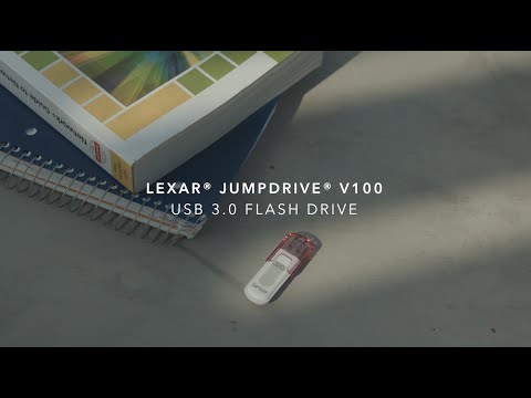 Lexar Jump Drive V100 128 GB USB Flash Drive, For Data Storage