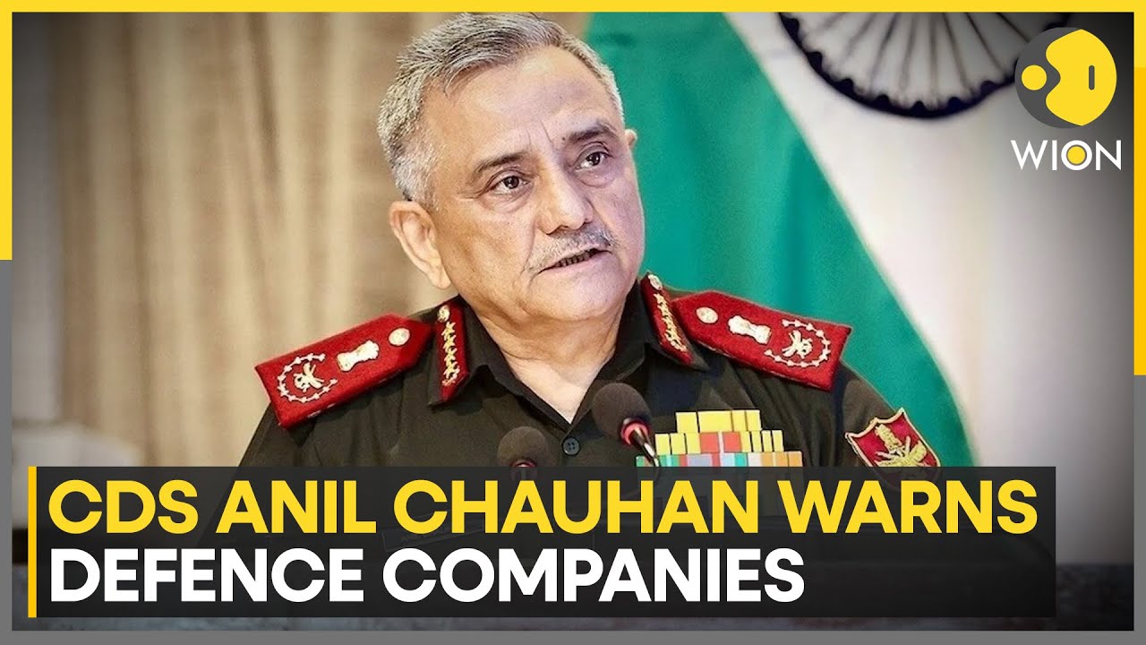 CDS General Anil Chauhan Warns Defence Companies, Says 'Reforms Not A One Way Solution | WION