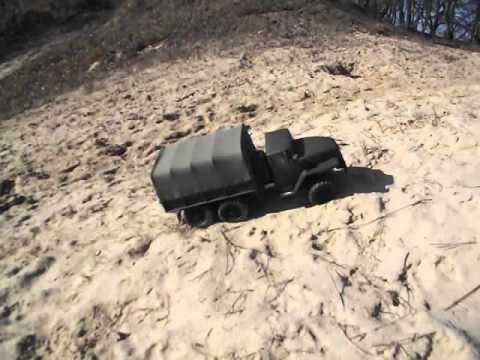 RC Ural 1/12 Cross RC SlowFox Beier Soundmodul in Kieskuhle