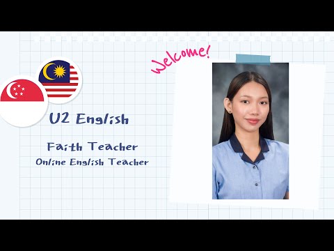 U2 English Faith 원어민 화상영어 선생님 자기소개 영상