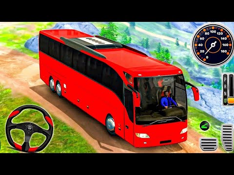 Real Bus Driving Simulator 3D - Offroad Coach Bus Uphill Drive 2024 - Android GamePlay