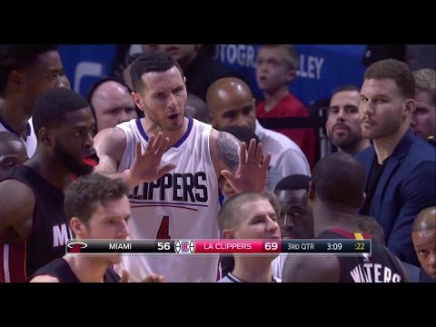 Dion Waiters ELBOWS JJ Redick in the back of the HEAD