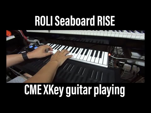 ROLI Seaboard RISE KORG KRONOS CME XKey clean tone guitar tutorial improvisation