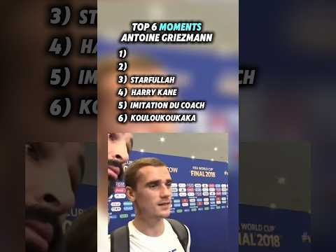 Top 6 meilleurs moments de @Antoine Griezmann #antoinegriezmann #drole #humour #top6 #pourtoi
