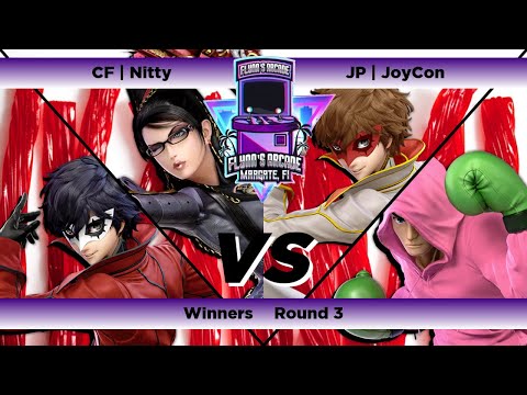 Flynn's Arcade 057 Winners Round 3 - CF | Nitty (Joker Bayonetta) Vs JoyCon (Joker Little Mac) Ssbu