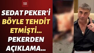 Cenk Çelik Sedat Peker&#39;i Böyle Tehdit Etmişti! Başından Vuruldu! Peker Açıklama Yaptı!